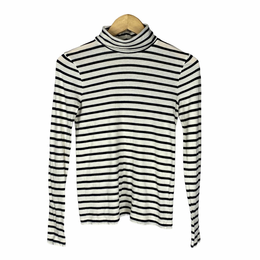 J Crew Striped Long Sleeve Turtleneck Small